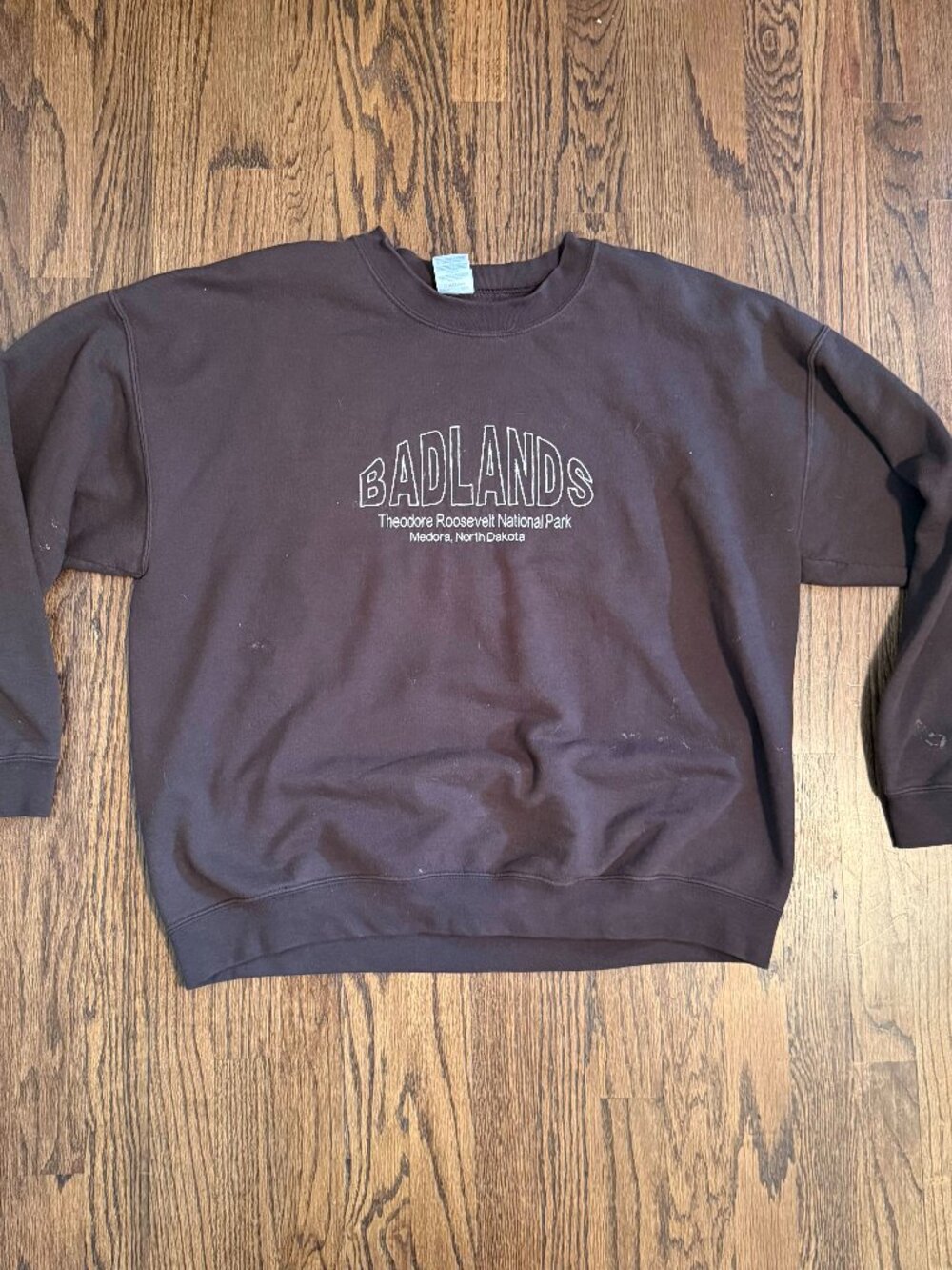 Vintage Embroidered Badlands Crew Neck